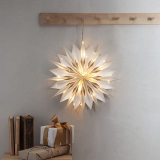 Balts Ziemassvētku gaismas dekors ø 45 cm Flinga – Star Trading