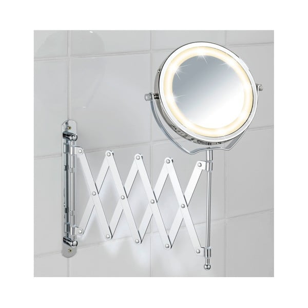 Hromēts kosmētikas spogulis ar LED apgaismojumu Wenko Brolo-image-1
