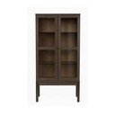 Tumši brūna vitrīna Woodman AbbeyWood