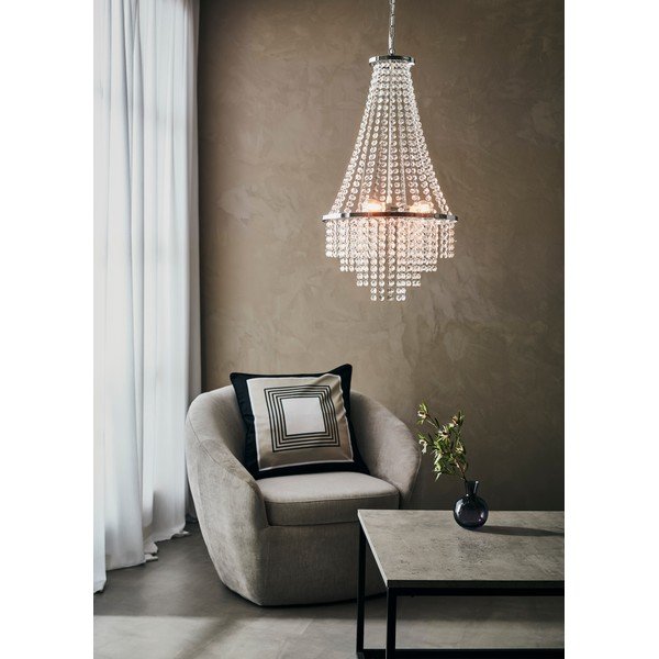 Balta griestu lampa Markslöjd Allington Chandelier, ø 38 cm-image-1