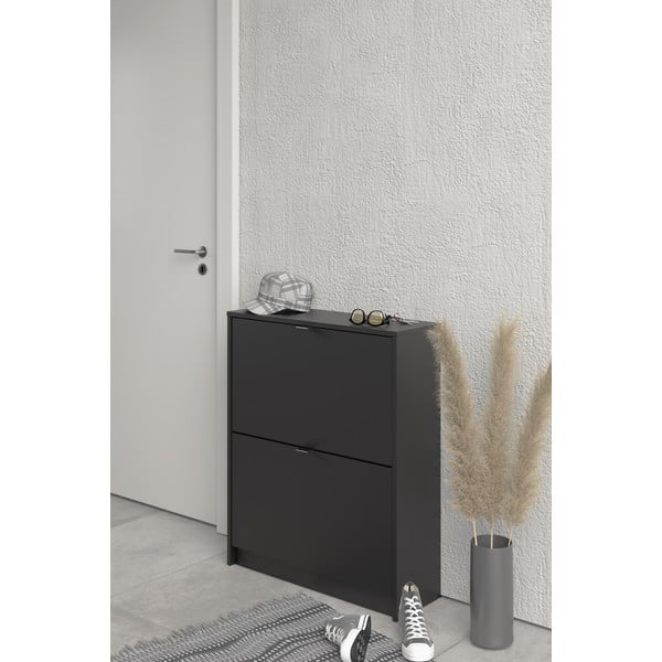 Melns atverams apavu plaukts Shoes – Tvilum-image-1