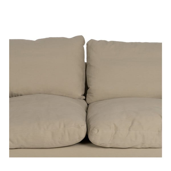 Bēšs lina dīvāns 180 cm – Ixia-image-4