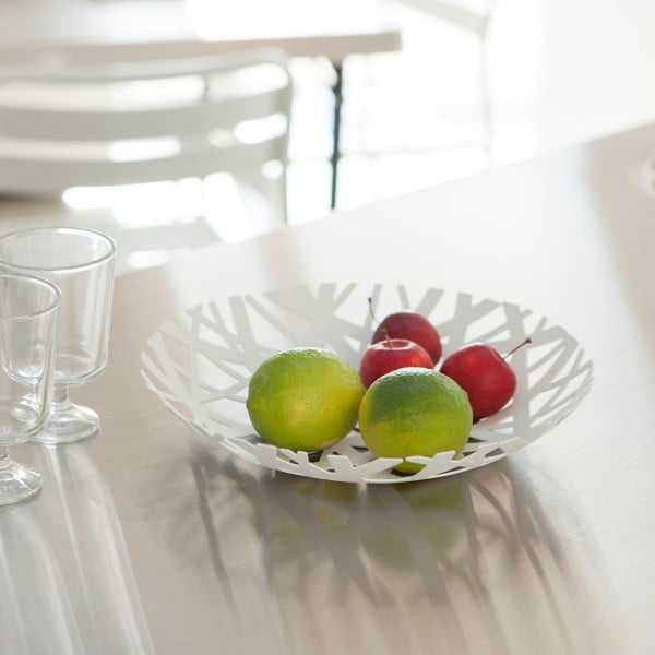 Balts augļu trauks YAMAZAKI Tower, ø 26 cm-image-2