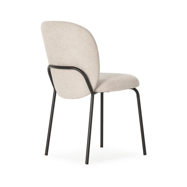 Melni/krēmkrāsas pusdienu krēsli (4 gab.) Daia – Marckeric-image-4