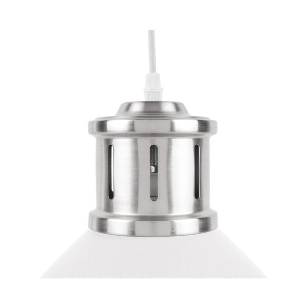 Balta piekaramā lampa ar sudraba detaļām Leitmotiv Refine, ⌀ 33 cm-image-3