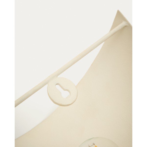 Balta sienas lampa ar vadu Nibla – Kave Home-image-3