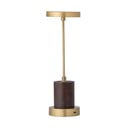 Zelta krāsas LED galda lampa ar regulējamu spilgtumu no metāla (augstums 30 cm) Chico – Bloomingville