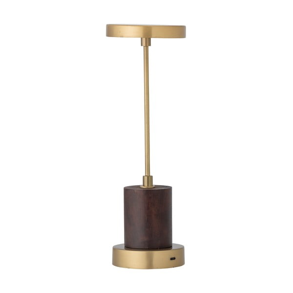 Zelta krāsas LED galda lampa ar regulējamu spilgtumu no metāla (augstums 30 cm) Chico – Bloomingville