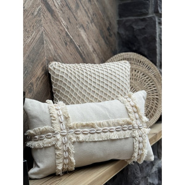 Kokvilnas spilvendrāna 30x50 cm Seashells – Mioli Decor-image-4
