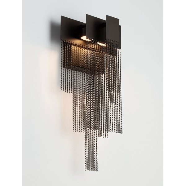 Matēti melna tērauda LED sienas lampa ar regulējamu spilgtumu Revια – Nova Luce-image-2