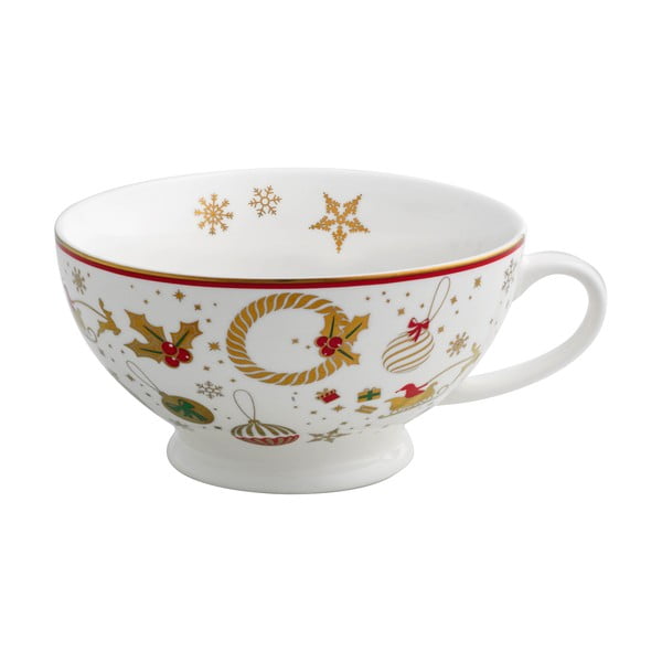 Porcelāna tējas krūze ar Ziemassvētku motīvu Brandani Alleluia New Bone, ⌀ 14 cm