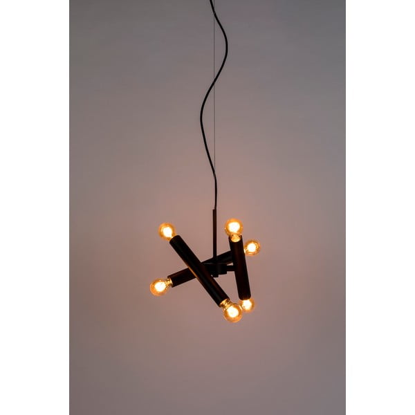 Spīdīgi melna piekaramā lampa ar regulējamu spilgtumu Hawk – Zuiver-image-1
