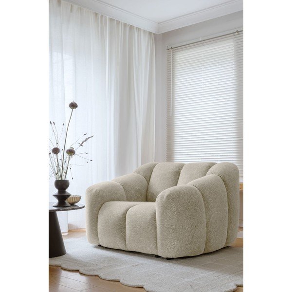 Bēšs atpūtas krēsls Shell – Miuform-image-3