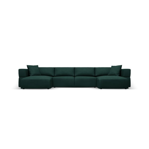 Zaļš stūra dīvāns (U veida) Esther – Milo Casa