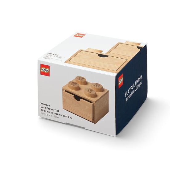 Bērnu ozolkoka uzglabāšanas kaste LEGO® Wood-image-4