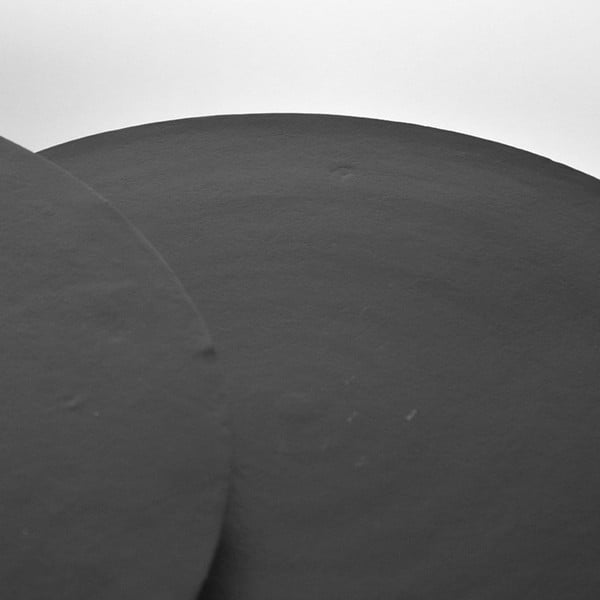 Melni metāla apaļi žurnālgaldiņi (2 gab.) ø 75 cm Grand – LABEL51-image-3