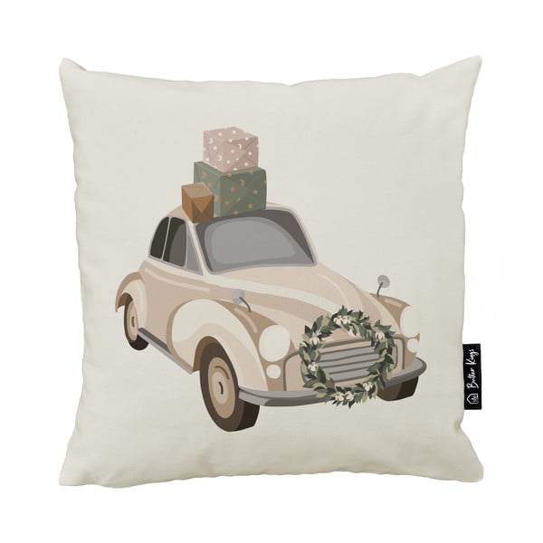 Spilvendrāna ar Ziemassvētku motīvu 45x45 cm Festive Car – Butter Kings