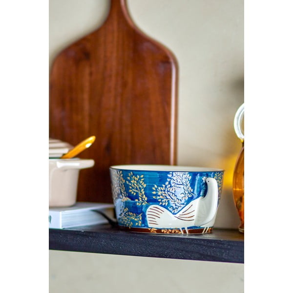 Zila māla bļodiņa 460 ml Hezha – Bloomingville-image-4