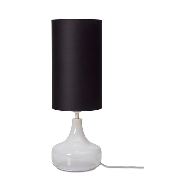 Melna galda lampa ar auduma abažūru (augstums 75 cm) Reykjavik – it's about RoMi