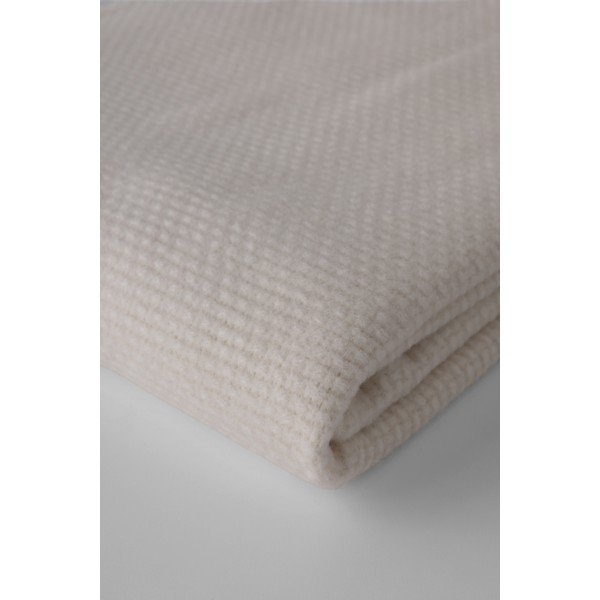 Krēmkrāsas pleds ar kokvilnu Euromant Zen, 140 x 160 cm-image-3