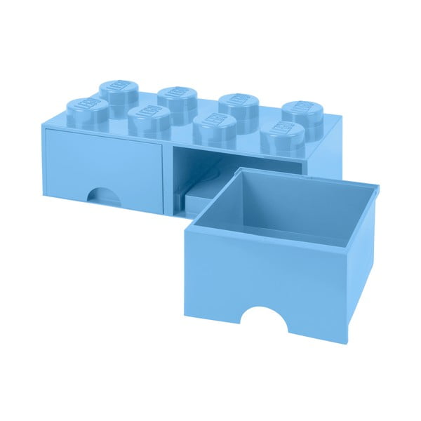 Gaiši zila uzglabāšanas kaste ar divām atvilktnēm LEGO®-image-4