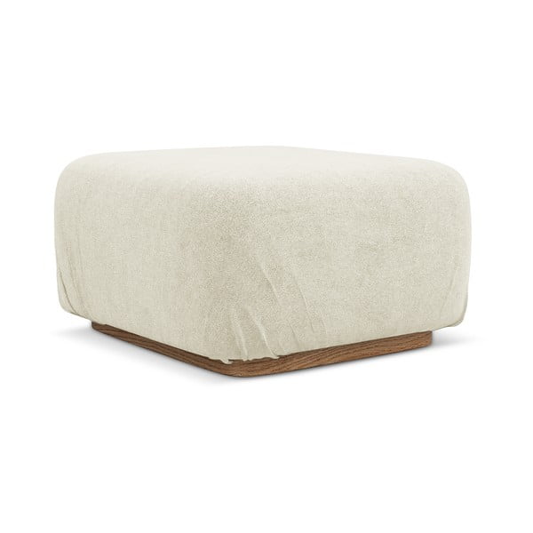 Krēmkrāsas modulārais kāju soliņš no buklē auduma Ailani – Makamii-image-2