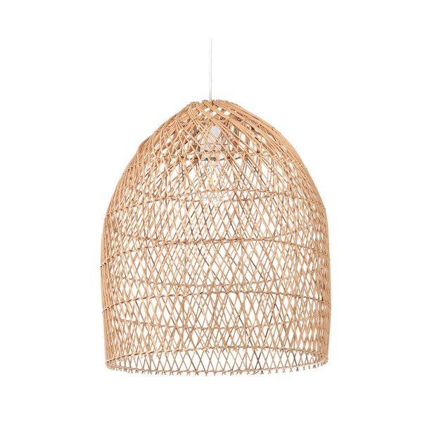 Dabīga toņa rotangpalmas abažūrs ø 44 cm Domitila – Kave Home