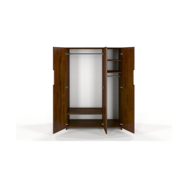 Brūns skapis no priedes koka Skandica Bergman, 128 x 180 cm-image-2