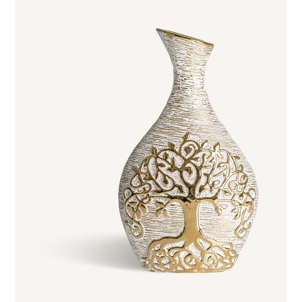 Zelta krāsas keramikas vāze Tree – Burkina