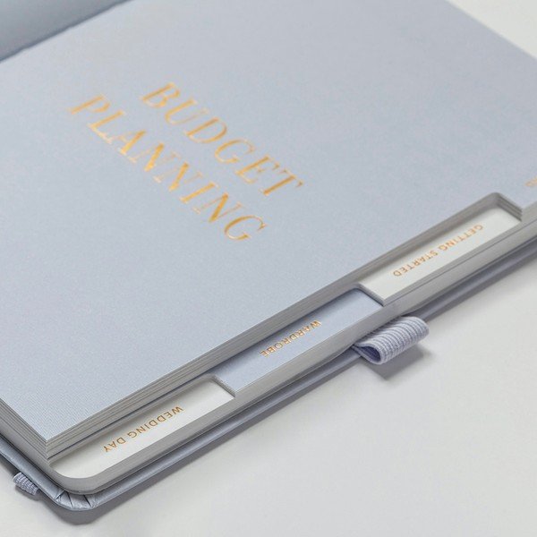 Piezīmju grāmatiņa sudraba krāsā kāzu budžetam Busy B-image-1