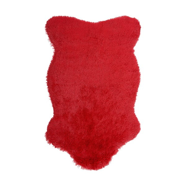 Sarkans kažokādas paklājs Ranto Soft Bear, 70 x 105 cm
