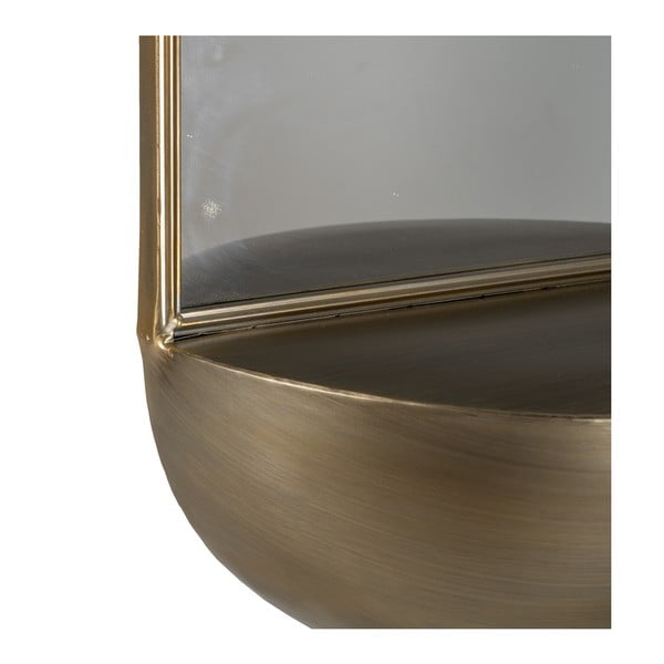 Sienas spogulis ar plauktu 37x40 cm – Ixia-image-2