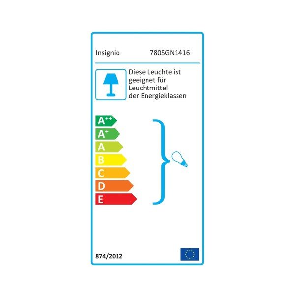 Stāvlampa ar baltu abažūru Insignio Aiden-image-3