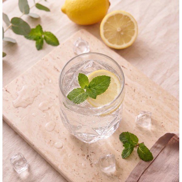 Glāzes (6 gab.) no borsilikāta stikla 400 ml Geo – Vialli Design-image-2