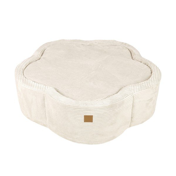 Krēmkrāsas velveta bumbu baseins ø 90 cm augstums 30 cm – Meowbaby