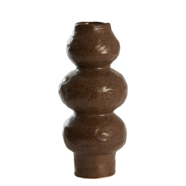Brūna keramikas vāze (augstums 33,5 cm) Rogano – Light & Living