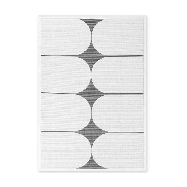 Melnbalts iekštelpu un āra paklājs 200x290 cm Duet Bowen – NORTHRUGS