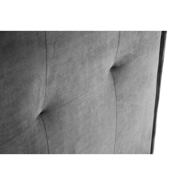 Pelēks gultas galvgalis 200x120 cm Monica – Milo Casa-image-1