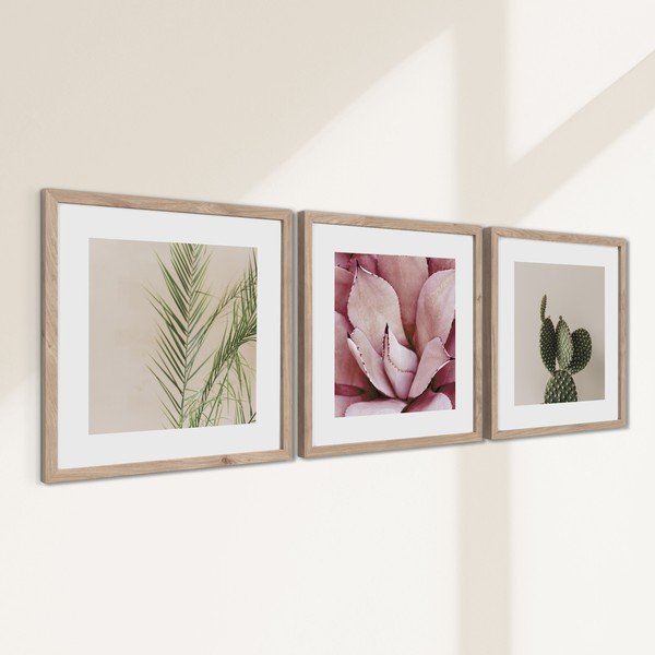 Drukātas gleznas (3 gab.) ar rāmi 30x30 cm Fresh – Styler-image-3
