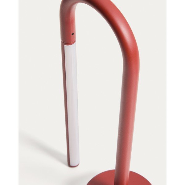 Sarkana metāla LED galda lampa (augstums 30 cm) Bow – Kave Home-image-4