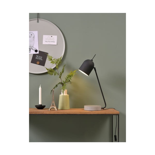 Melna/pelēka stāvlampa ar metāla abažūru (augstums 57 cm) Madrid – it's about RoMi-image-4