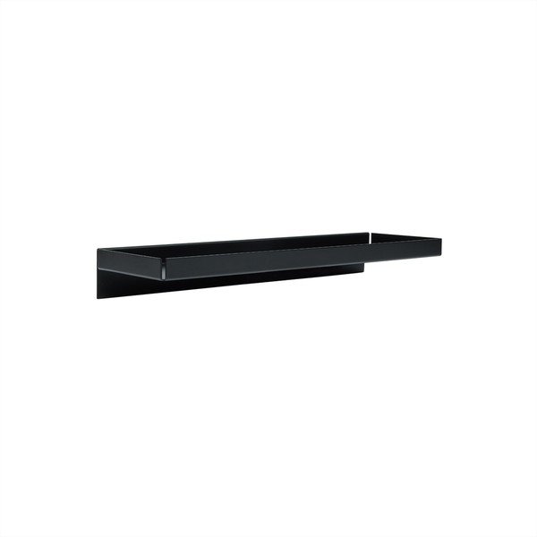 Melns metāla sienas plaukts 50 cm Bakku – OYOY Living Design