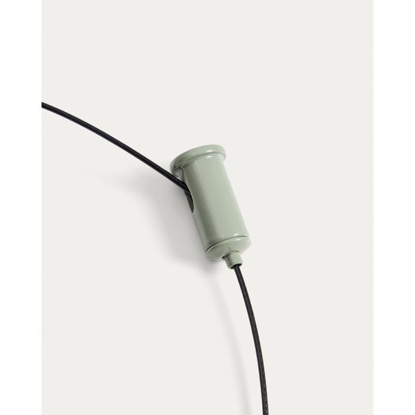 Gaiši zaļa LED griestu lampa ar regulējamu spilgtumu ar metāla abažūru ø 16 cm Porte – Kave Home-image-4