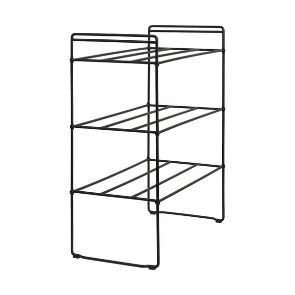 Melns metāla apavu statīvs Swansea – House Nordic-image-2