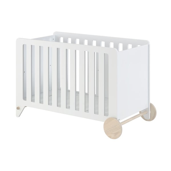 Balta bērnu gultiņa, 120 x 60 cm Nunila - Kave Home-image-2