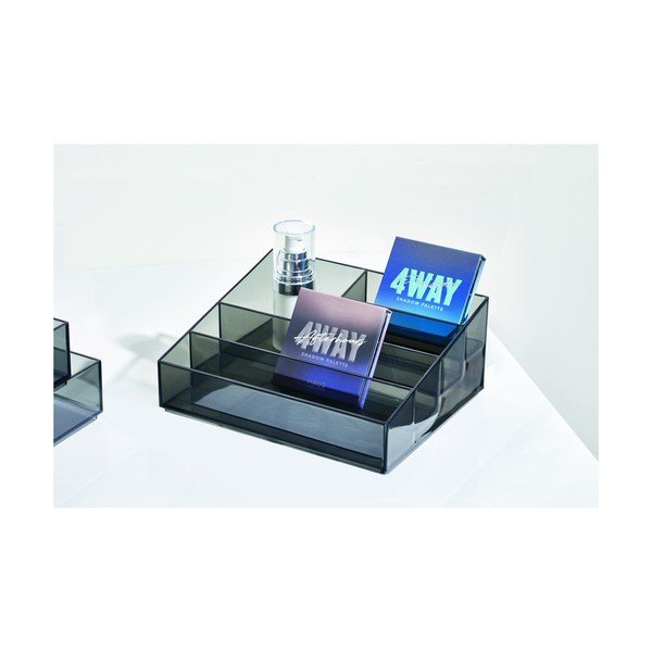 Matēts melns vannas istabas organizators kosmētikai no pārstrādātas plastmasas Nail Station – iDesign-image-1