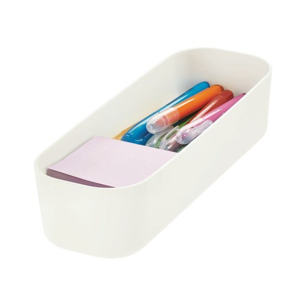 Balta uzglabāšanas kaste iDesign Eco, 9 x 27,5 cm-image-1