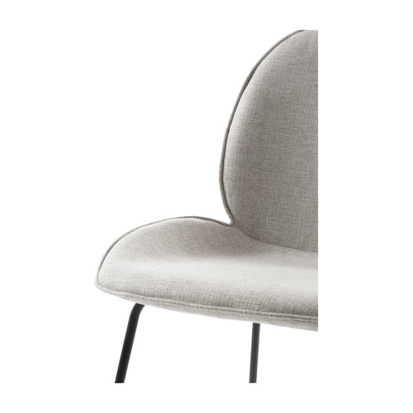 Pelēks ēdamistabas krēsls ar metāla pamatni Canett Hella-image-4