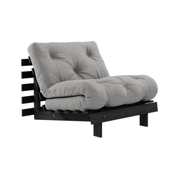 Pelēks atpūtas krēsls Roots Black Night – Karup Design