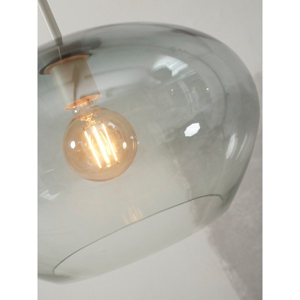 Pelēka piekaramā lampa ar stikla abažūru ø 35 cm Bologna – it's about RoMi-image-3